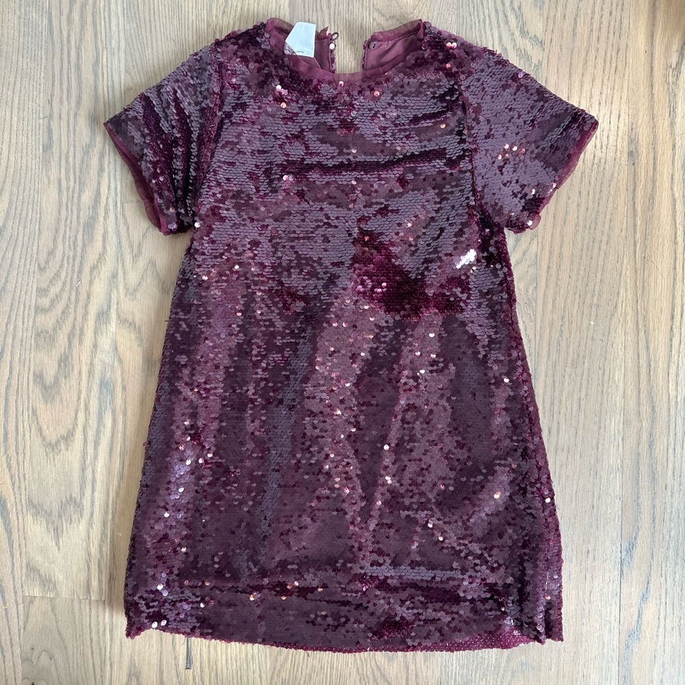 Maroon sequin dress
